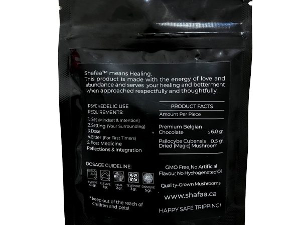 Shafaa Macrodosing Magic Mushroom Dark Chocolate Edibles